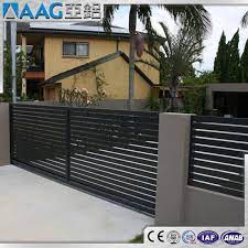 Oceanblue living aluminium gates are made from lightweight, tough & rust free aluminium with a powder coated finish. China Modern Garden Aluminium Louver Sliding Gate China Aluminum Door Metal Door