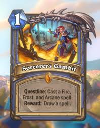 So why not make your own? New Card Sorcerer S Gambit Hearthstone