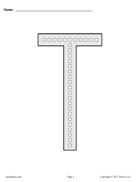 So many choices for toddler, prek, and kindergarten. Letter T Q Tip Painting Printables Includes Uppercase And Lowercase Supplyme