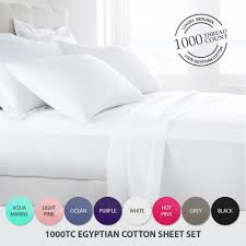 Silky soft sateen cotton sheets spread a luxurious foundation to the bed. Egyptian Cotton Bedding 1000 Tc Thread Count Egyptian Cotton Bed Sheets