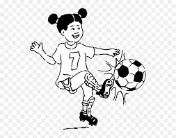 See football player clipart stock video clips. Girl Football Player Clipart Kid Play Football Clipart Black And White Hd Png Download Vhv