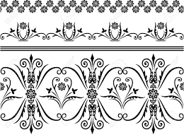 Floral border pattern with protea flower. Webbing Lace Border Seamless Pattern With Swirling Decorative Floral Elements Edge Flower And Plants Ornament Of The Fabric Material On A White Background Royalty Free Cliparts Vectors And Stock Illustration Image 13452969