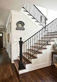 Eclectic Home Tour City Mouse Country Mouse House Stairs Iron Stair Railing Staircase Design