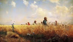 Harvest Time Mowers 1873 Grigory Myasoedov Oil Painting Russianpaintings Russian Painting Artwork Painting Painting
