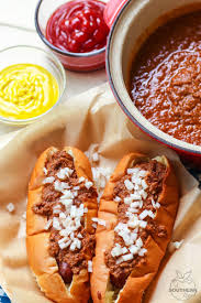 Home Run Hot Dog Chili Is The Best Topping For Your Grilled Dogs Made With Ground Beef Herbs And Spices Hot Dog Chili Hot Dog Sauce Recipe Homemade Hot Dogs