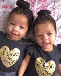 Black And Dominican Babies Jordyn Jayda 6 Months African American Dominican Caucasian Follow Instagram Com Kidsunlockedig Twin Baby Girls Cute Twins Cute Black Babies