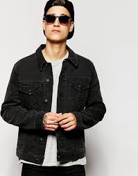 Black Jean Jacket Men Google Search Black Denim Jacket Men Jean Jacket Men Fitted Denim Jacket