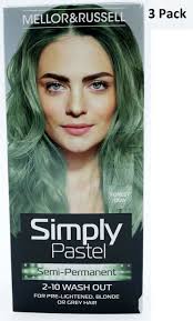 3 x Mellor & Russell Simply Pastel Semi-Permanent Hair Colour