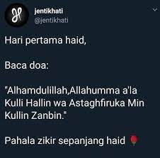 Doa Ketika Pertama Haid