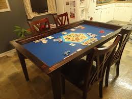 Board Game Table With Removable Topper Etsy Board Game Table Table Games Board Game Storage