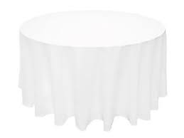 120 White Polyester Round Tablecloth White Round Tablecloths White Table Cloth Table Cloth