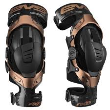 Evs Axis Pro Knee Braces Copper Black Pair