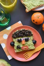 Frankenstein Avocado Toasts Fork And Beans Recipe Food Halloween Dinner Avocado Toast