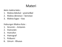 We did not find results for: Makna Kata Dan Hubungan Makna Kata Ppt Download