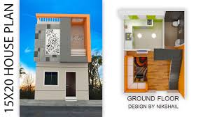 South facing house floor tag archived of small house plans tamilnadu style best house. 300 Sqft 15x20 House Plan With 3d Elevation By Nikshail Youtube
