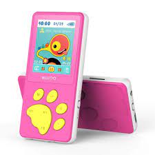 MP3 Player, Cartoon MP3 Music Player for Kids Bear Paw Button Design, 1.8