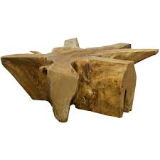 Square Acacia Root Coffee Table Coffee Table Trunk Furniture Table