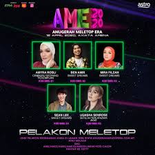 Undian fasa 1 #ame2016 telah dibuka! Senarai Penuh Top 5 Anugerah Meletop Era 2020