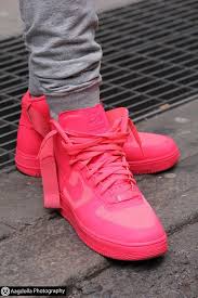 Hot Pink Air Force High Tops Straight Fire Nike Free Shoes Nike Shoes Outlet Sneakers Nike