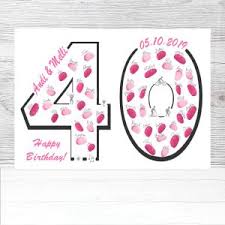 Geburtstag frau lustig guide and view the latest einladung zum 40 geburtstag frau. Geschenk Zum 40 Geburtstag Fingerabdruckbaum Fingerabdruckbaum