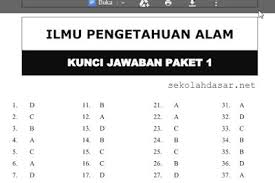 Soal Latihan Un Sd Mi 2016 Dan Kunci Jawabannya