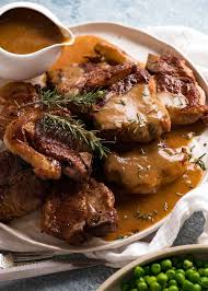 Not to be confused with loin chops, which are cut from the back part of the backbone. Lamb Chops With Rosemary Gravy Loin Chops Forequarter Cutlets Recipetin Eats