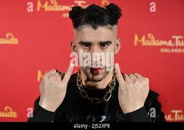Latin singer-songwriter and producer, Benito Antonio Martínez Ocasio,  better known as "Bad Bunny," reveals his new two wax figures at Madame  Tussauds Stock Photo
