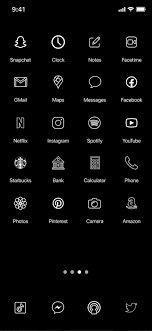 Black And White 300 Aesthetic Custom App Icons Pack Iphone Etsy In 2022 App Icon Black App App Covers
