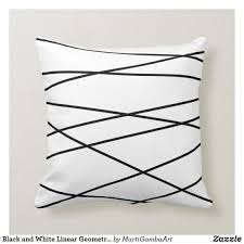 Black And White Geometric Throw Pillows Black And White Linear Geometric Throw Pillow Zazzle Com Geometric Throw Pillows Geometric Throws Geometric Pillow Pattern