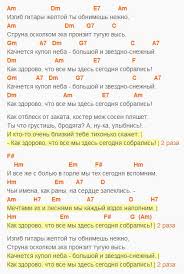 песня как здорово что все мы здесь сегодня собрались Izgib Gitary Zheltoj Oleg Mityaev Akkordy Video Gitara Teksty Pesen Pesni