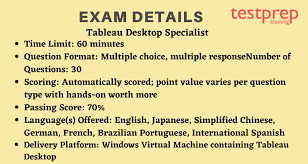 Service description support email telephone chat support is available via email to learners. Tableau Desktop Specialist Testprep Training Tutorials