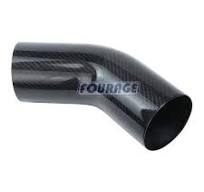 High Strength 3K Twill Real Carbon Fiber Bent Tube 45 Degree Elbow Bent Pipe