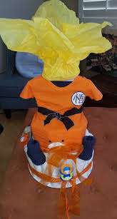 Dragonball Z Diaper Cake Baby Shower Fun Baby Boy Shower Boy Baby Shower Themes