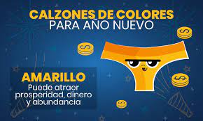 Venta Calzon Amarillo Para Ano Nuevo En Stock