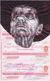 8 Minutes Approval For A Vatican Loan Celestial Tales Bic Biro Drawing On A Collection Of Antique Cheques Biro Drawing Drawings Pen Drawing