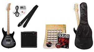 Dlx Electric Guitar Pack Amp Bag Cable Strap And 50 Similar