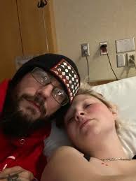Preparing Lauren for an emergency C section. She's very scared and I am  too, being honest. Things just got very real for us…. Keep us in your  thoughts please 🤞 I will