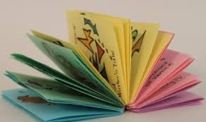 5 Papers Plus 4 Rubber Bands One 40 Page Book Diy Booklet Book Making Paper Book