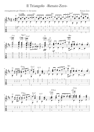 Скачай renato zero triangolo и renato zero il cielo. Il Triangolo Renato Zero Sheet Music For Guitar Solo Download And Print In Pdf Or Midi Free Sheet Music For Il Triangolo By Renato Zero Rock Musescore Com