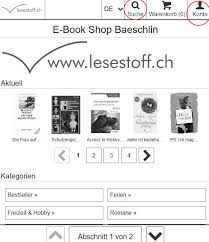 Ereading Hilfe Lesestoff