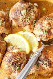 Baked Lemon Butter Chicken Thighs Valentina S Corner