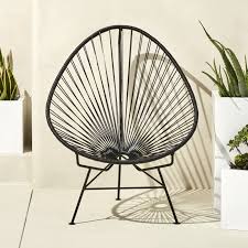Acapulco Black Egg Outdoor Chair Reviews Modern Outdoor Chairs Outdoor Chairs Lounge Chair Outdoor