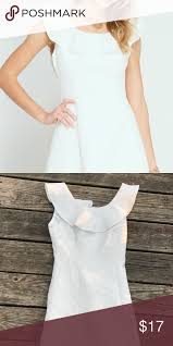 White Textured She Sky Dress White Textured Ruffle Collar She Sky Dress Bought Through Thirtyone Boutique Sz S She A Clothes Design White Texture Dresses