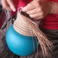 It's become a community of amazing diy'ers across a couple of facebook groups. Pine Needle Clay Vases Nicaraguan Women S Craft Collective Vase Crafts Pottery Vase Clay Vase