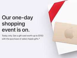 Apple store gift cards are issued and managed by apple distribution international ltd. Apple S Black Friday Event Launches In The Us With Free Gift Cards Up To 150 Macrumors