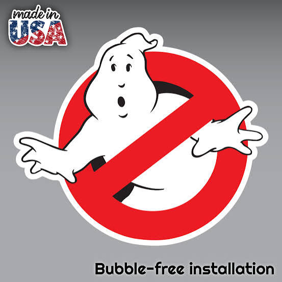 GHOSTBUSTERS LOGO VINYL 3M USA MADE DECAL STICKER TRUCK WINDOW BUMPER WALL  CAR
