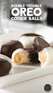 Get Extra Creative And Try Making These Simple Yet Delicious Double Trouble Oreo Cookie Balls Packed Wi Sweet Treats Recipes Yummy Food Dessert Dessert Recipes