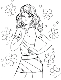 The spruce / miguel co these thanksgiving coloring pages can be printed off in minutes, making them a quick activ. Fashionable Girls Coloring Pages 17 21980 Disney Coloring Book Coloring Library