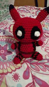 Deadpool Pikachu Plushie Etsy Deadpool Pikachu Pikachu Plushie Crochet Pokemon