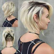 Side Shaved Bob Shaved Side Haircut Wavy Bob Hairstyles Side Haircut